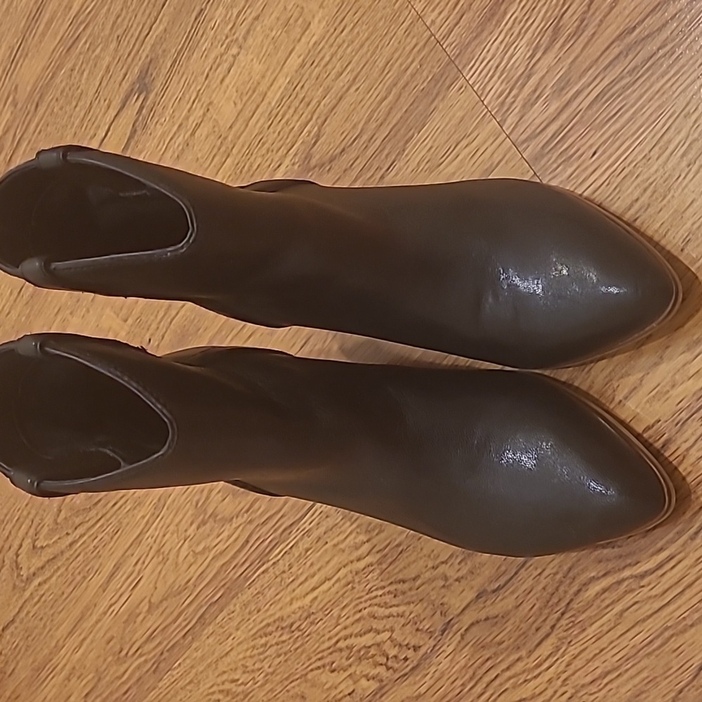 Frye Black Leather Ankle Boots